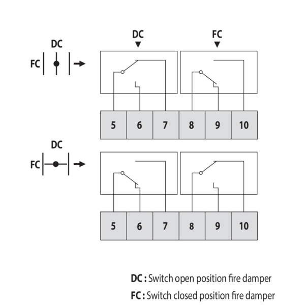 fire damper wiring diagram